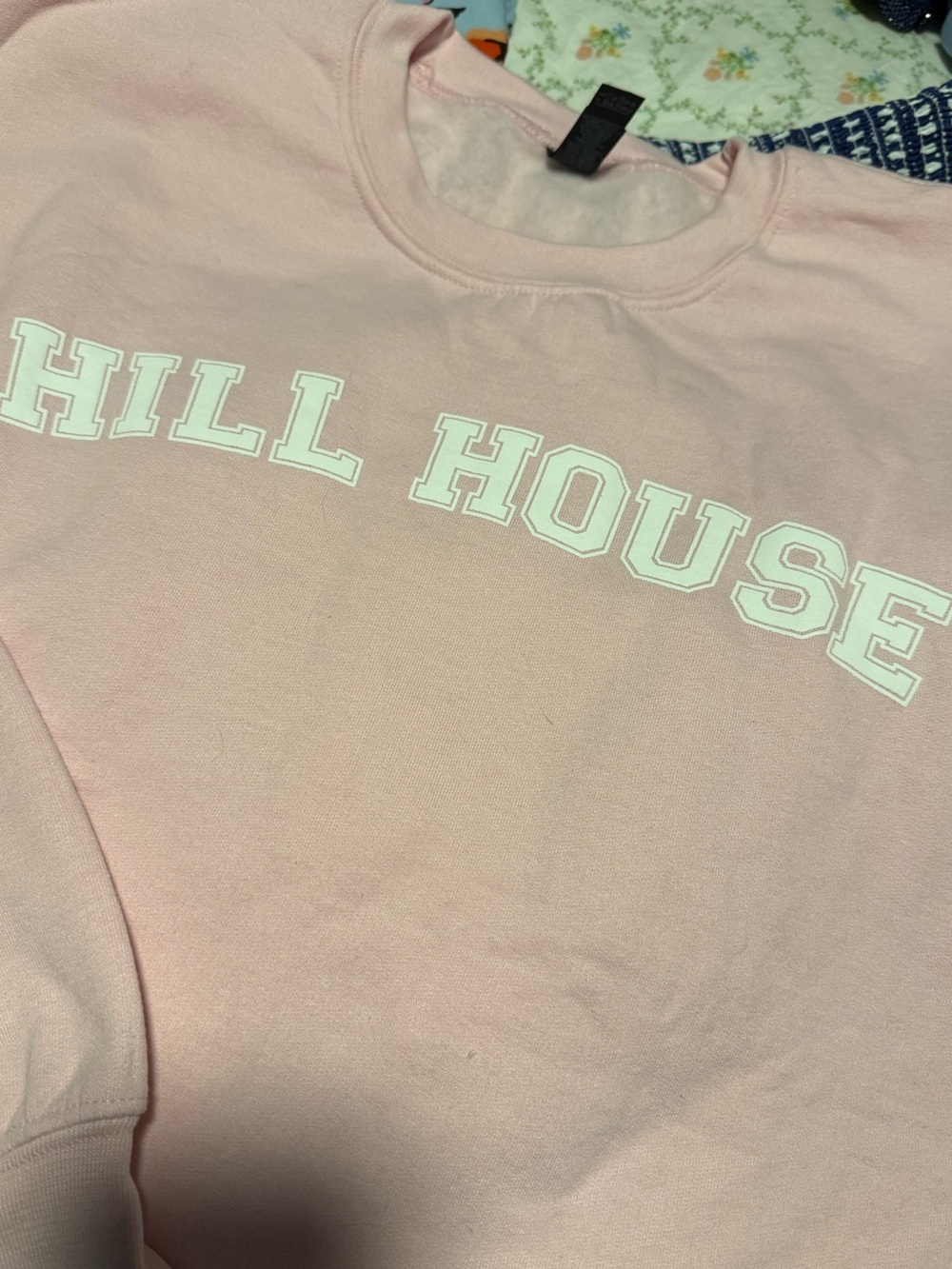 NWT! Hill House Home Sweatshirt Pink Pullover Cozy Comfy Merch Collegiate Large - Picture 6 of 6